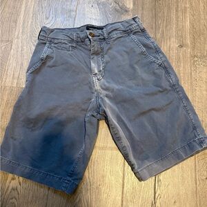 American Eagle Outfitters Blue Charcoal Flat Front Shorts